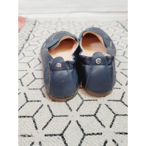 AGL Attilio Giusti Leombruni Mara Leather Sip-On Loafer Flats in Navy, sz 38.5 - Picture 8 of 16